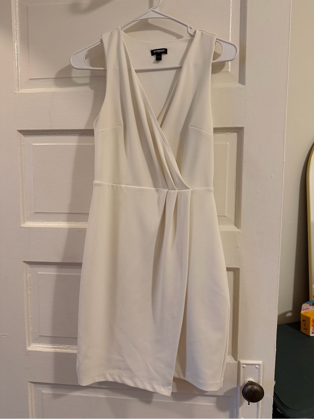 Express Women's White Sleeveless Dress